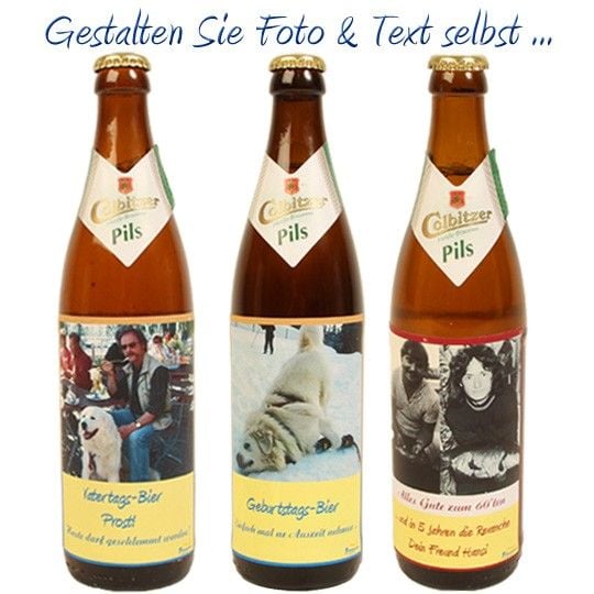 Bier / Bierflasche mit persönlichem Etikett online gestalten und